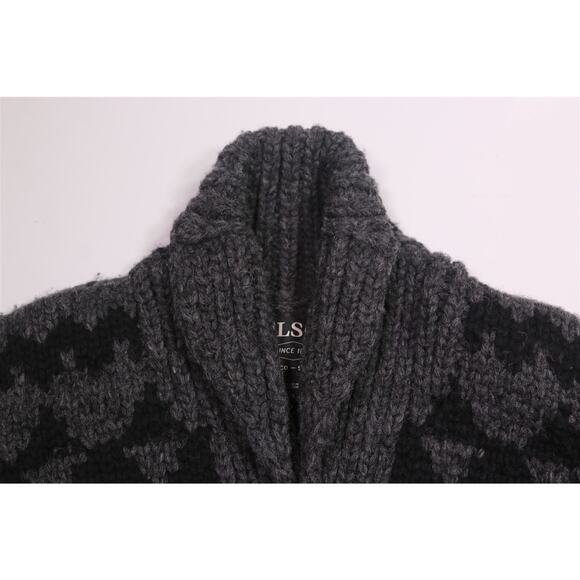 Filson Collectors Handmade Wolf Pass Canadian Artisans Shawl Wool Sweater XS - Picture 4 of 8